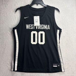 Nike West Virginia 00 Jersey Womens Medium Black Basketball Dri Fit